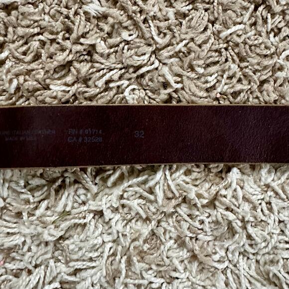 Vintage Armani Exchange Brown Leather Belt Made in USA Women’s Size 32 - Picture 5 of 7